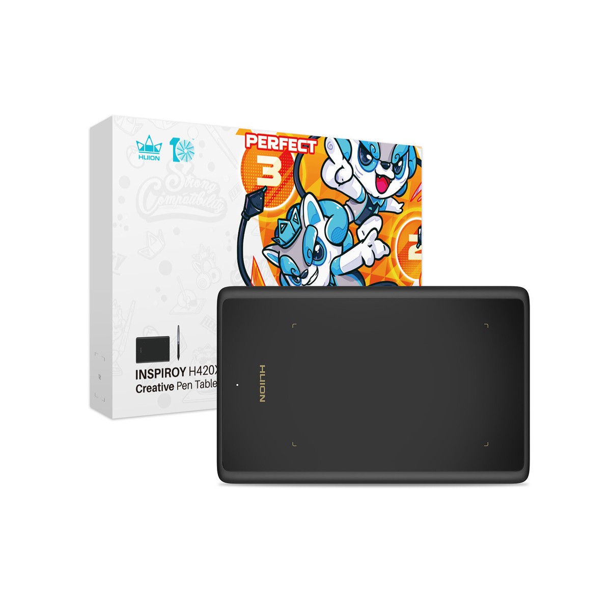 Huion H420X OSU Graphics Drawing Tablet 8192 Levels Battery-Free