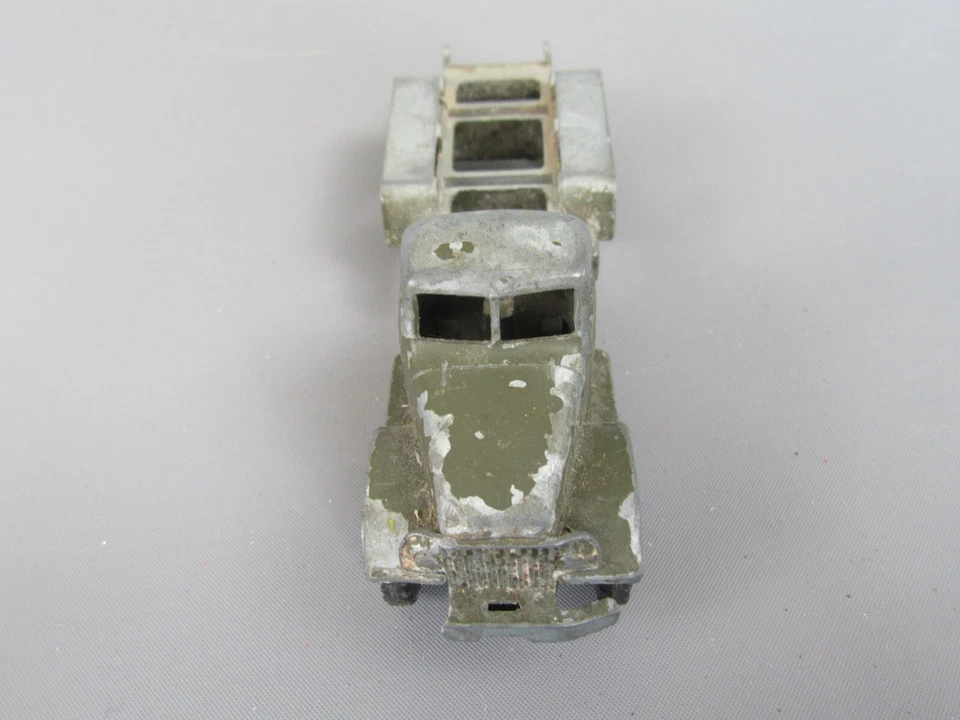 B437 Vintage 1960 Francia Giocattolo FJ GMC CCKW 353 Camion Militare Kaki 1:55 - Immagine 4 di 4