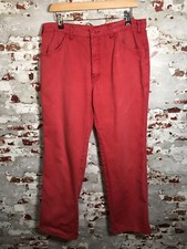 BHS Rambler Chino Trousers British Home Stores Vintage Red W34 L28 See Pics