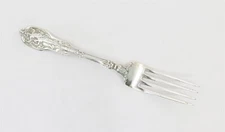 Gorham Sterling Silver Mythologique c1894 7" Fork (Mono, BeadedBack, FaceB)