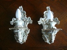 prunkvolles Paar  Bassano Italien  Wandlampen Keramik prunkvolle Ausführung