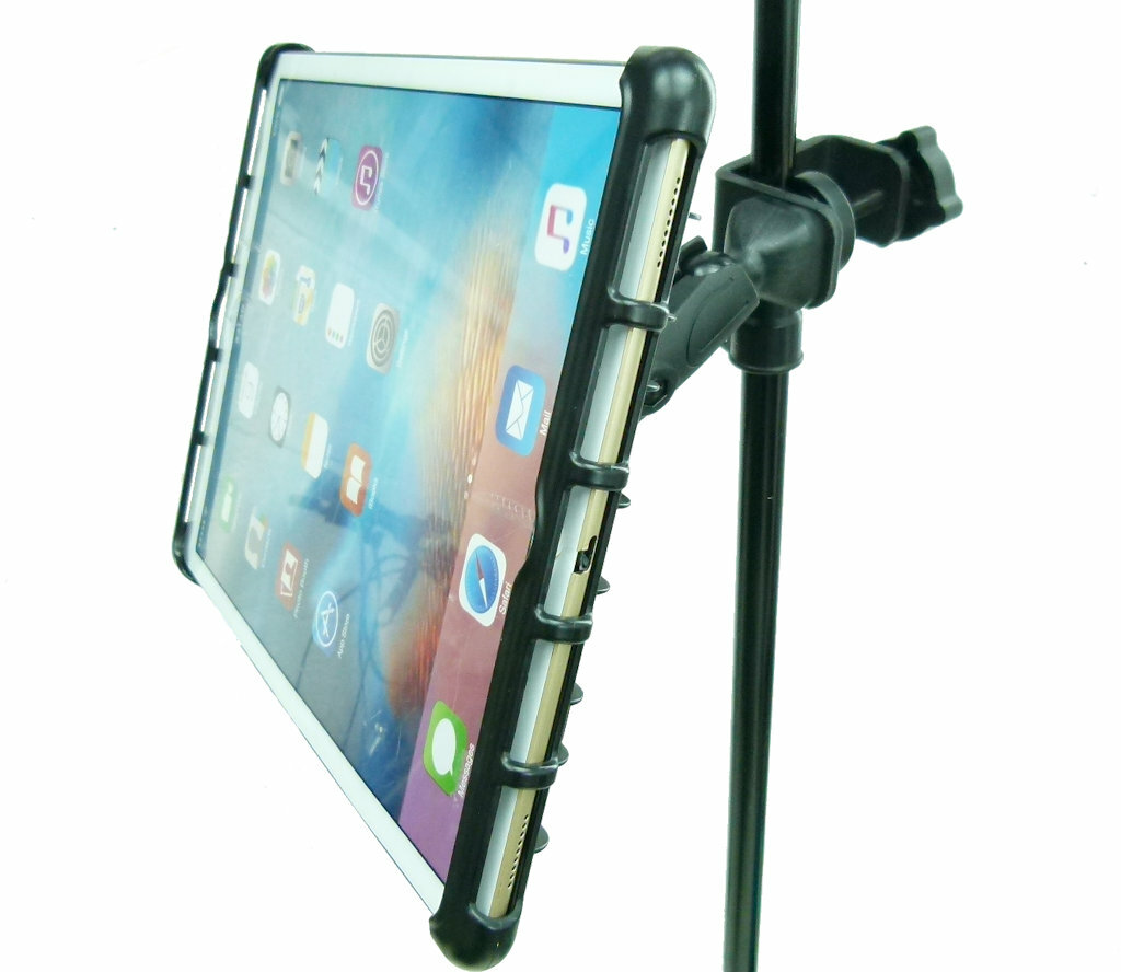 BuyBits Music Microphone Stand Tablet Clamp Mount Holder for
