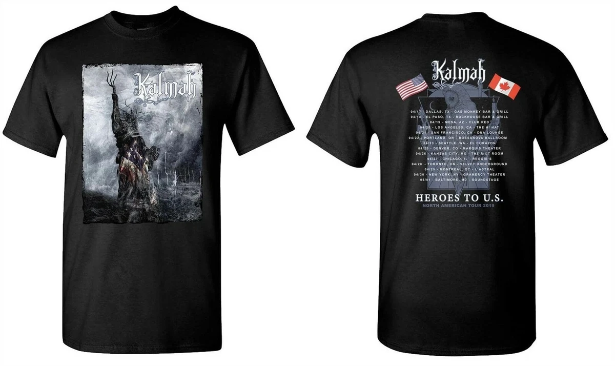 KALMAH cd lgo NORTH AMERICAN TOUR Heroes to the US Official SHIRT