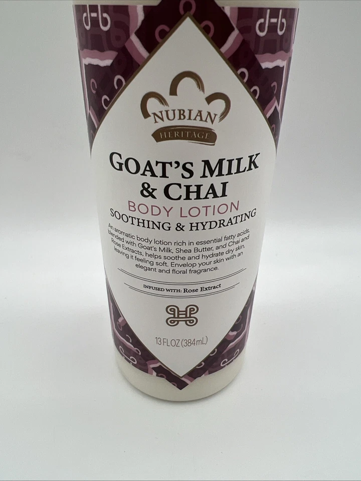 Nubian Heritage Lotion, Goats Milk and Chai, 13 Ounce 1 Pack - Image 2 of 3