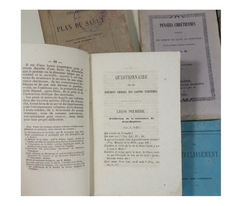Lote De 10 Libros de La Société Las Libros Religioso, Toulouse - 1854 De 1864 - Picture 6 of 6