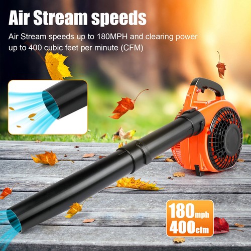 Handheld Leaf Blower Gas Powered 2-Stroke Commercial Heavy Duty Grass Yard Clean - Picture 4 of 14