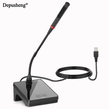 USB Condenser Microphone Gooseneck Depusheng U150 360  Flexible Stand for Speech
