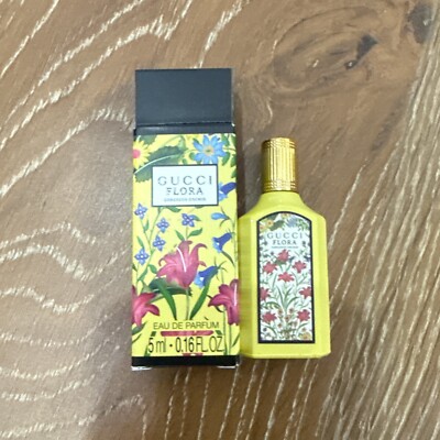 GUCCI FLORA GORGEOUS ORCHID Eau De Parfum EDP MINI Splash 0.16 oz / 5 ml Perfume