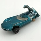 Vintage 1968 Hot Wheels Redlines Turbofire Aqua Blue Mattel Original Car USA