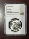 1961 D Franklin Half Dollar MS64 NGC