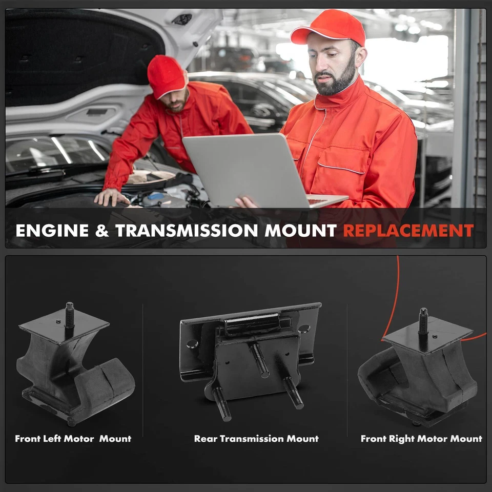 3x Montaje de motor y transmisión para Nissan NP300 Frontier 2017-2020 L4 2,5 L Foto 2 de 4