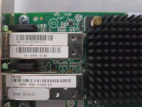 HBA CISCO UCSC-PCIE-E16002 EMULEX 16 Go FC 2 PORTS PCI-E - comprend (2) SFP MMF - Photo 4/5