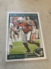 2024 Score Football #396 Leonard Taylor III Rc Jets