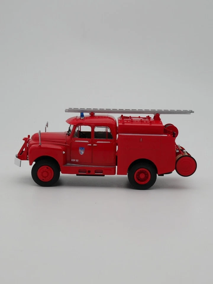 Camión de bomberos Ixo 1:43 Berliet GBK 4X4 modelo de coche fundido a presión vehículo de juguete de metal Foto 2 de 4