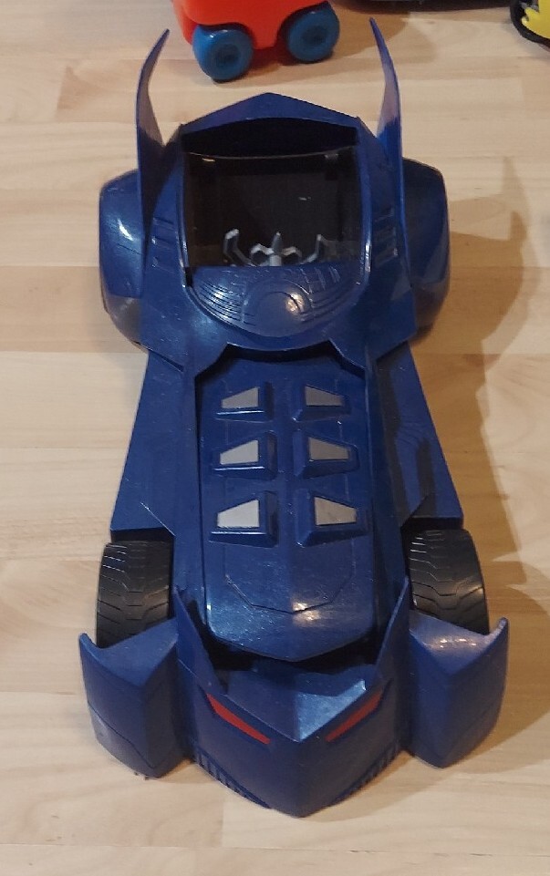 BATMAN Power Attack Total Destruction Blue Batmobile Mattel W7232