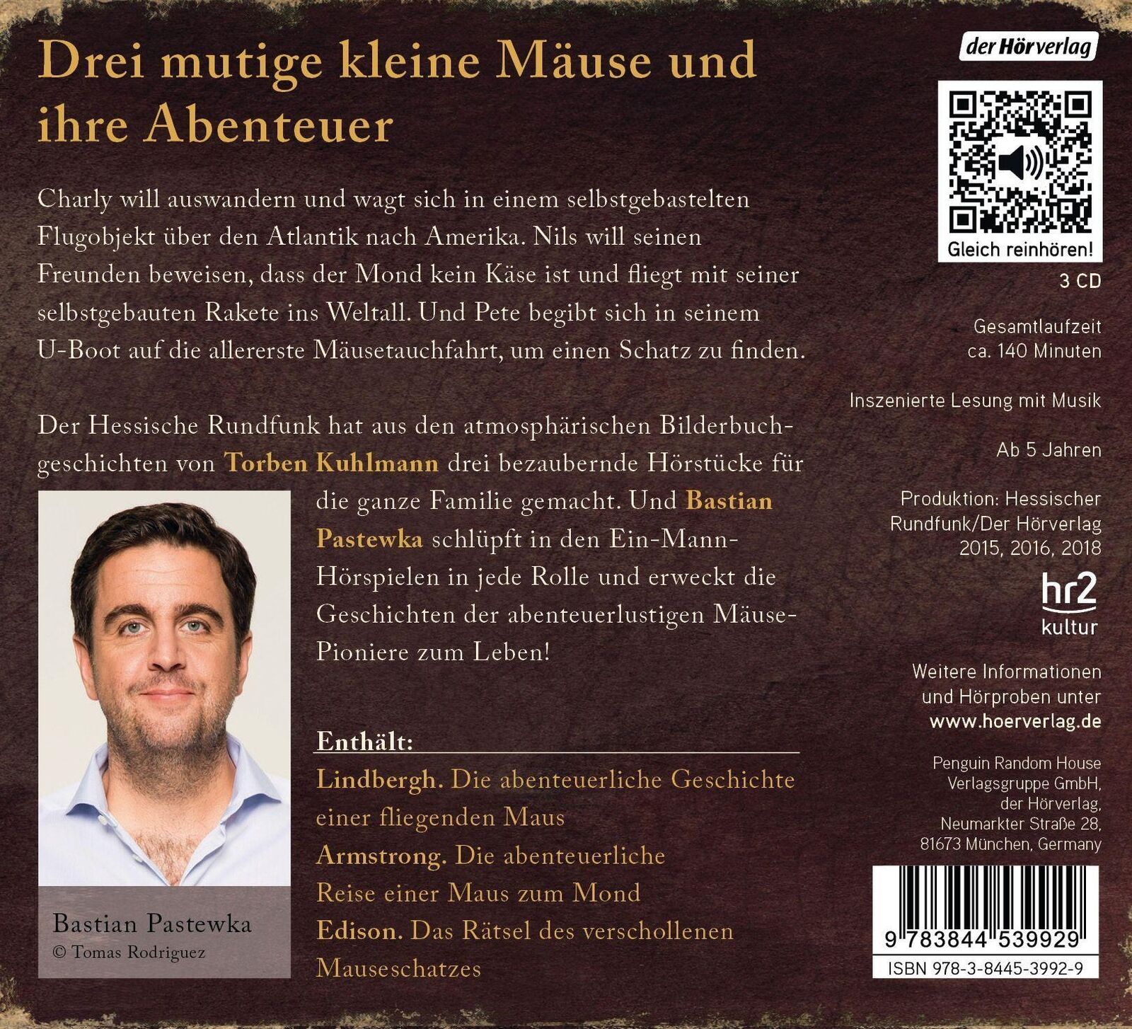 Thumbnail - Torben Kuhlmann | Die Großen Mäuseabenteuer | Audio-cd | Deutsch
