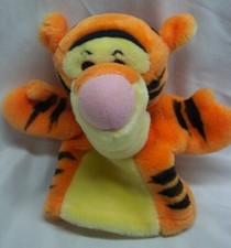 VINTAGE Mattel Disney Winnie the Pooh TIGGER HAND PUPPET 8" Plush ANIMAL Toy