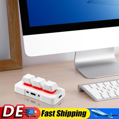 Mechanische Gaming-Tastatur mit 3 Tasten makroprogrammierbar USB + 24 G Wireless