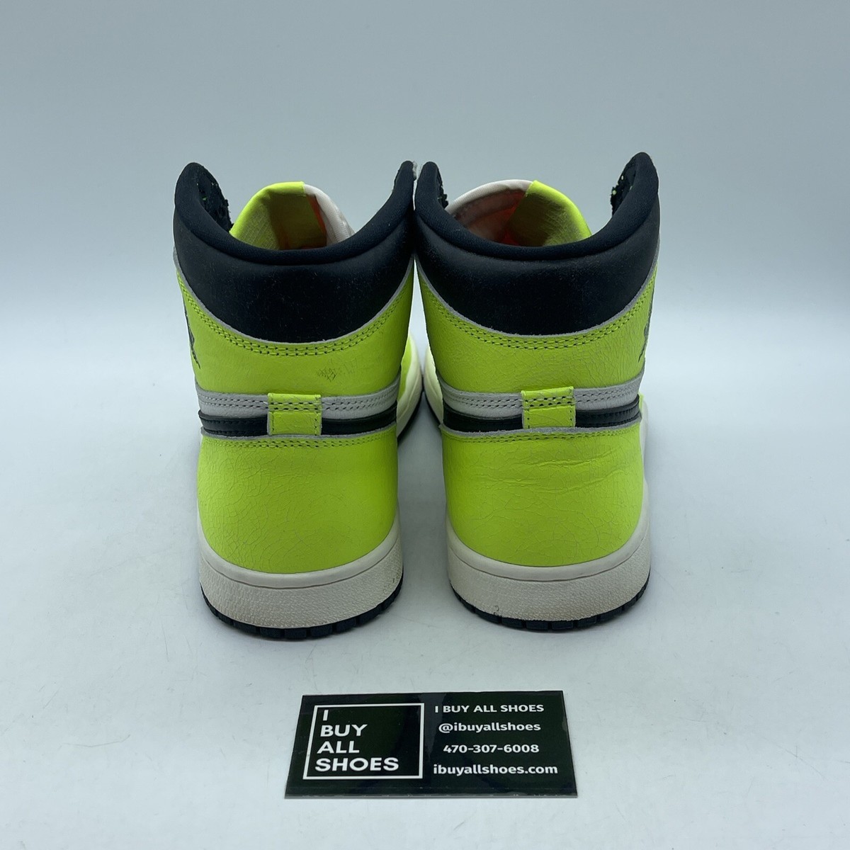 Size 8 - Jordan 1 Retro High OG Visionaire Neon Green Black