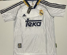 Adidas Real Madrid 1999 Home Jersey  M White Teka Retro Soccer Shirt