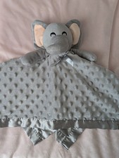 Pro Goleem Gray Elephant Lovey Security Blanket Minky Dot Satin
