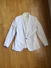 J.Crew White Helena Blazer in Stretch Linen Size 2