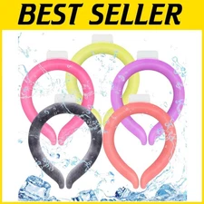 Comfortable 5 Pcs Neck Ice Wraps in Macaron Colors - Perfect for Outdoor Relief