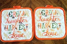 Kitchen Set Of 2 Potholders - Grow Laughter