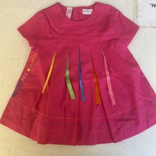 Agatha Ruiz De La Prada Pink Ribbon Dress NWT 3 Months