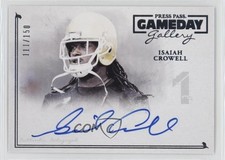 2014 Press Pass Gameday Gallery Silver 111/150 Isaiah Crowell #GG-IC Auto 3y4