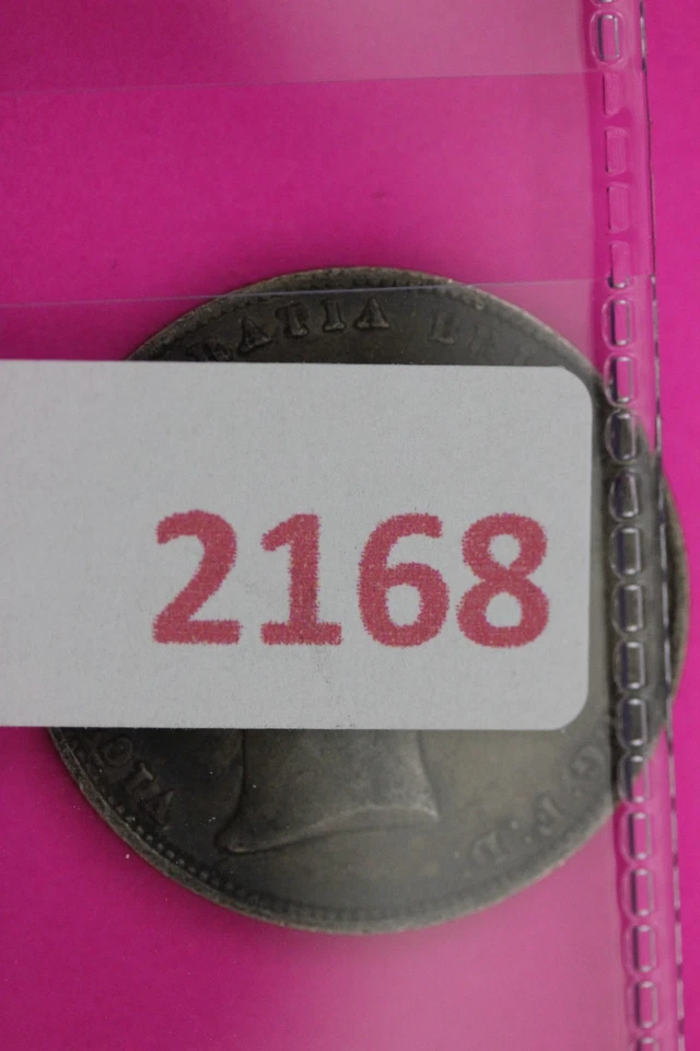 1861 United Kingdom 1 Shilling Silver Coin Guaranteed Authentic & Genuine 2168 - Image 3 of 3