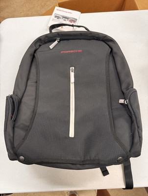 Porsche Design Black/Red Logo Laptop Backpack Bag