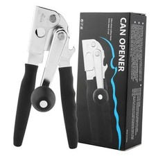 Commercial Can Opener, Handheld Can Opener Easy for Big Cans, Manual Black