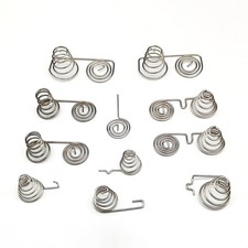Battery Negative and Positive AA Coils Spring Contact Plate NIckel Wire Spring