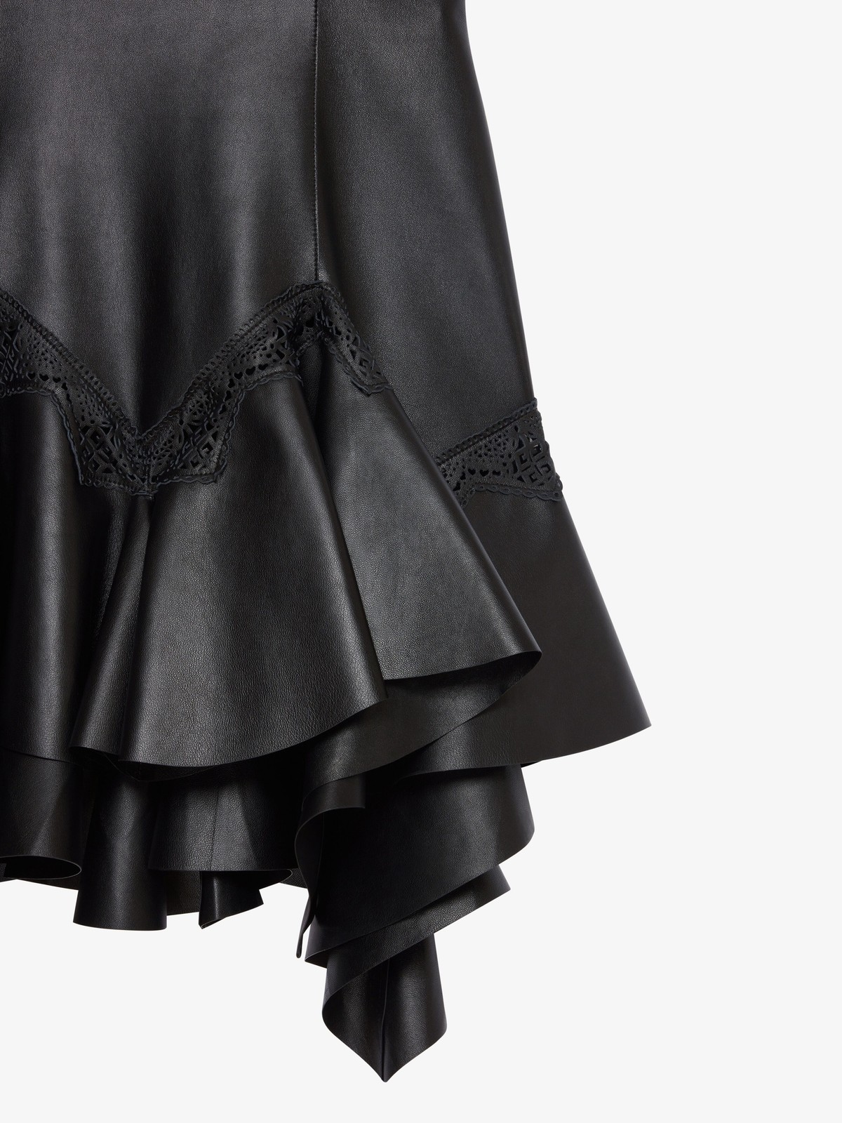 GIVENCHY WOMEN'S MINI DRES W/ VOLAN & INCRUSTED LACE NWT thumbnail 5