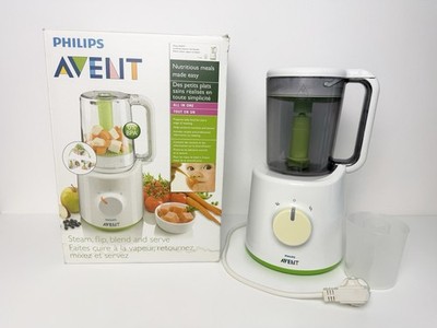 Philips Avent SCF870 2-in-1 Babynahrungszubereiter Mixer Dampfgarer Gereinigt  