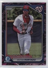 2024 Bowman Draft Chrome Fuchsia Lunar Refractor 173/199 Victor Hurtado 0h4v