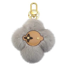 LOUIS VUITTON Portocle Vivienne Keychain Bag Charm Key Ring M00894 MINK Fur Mono