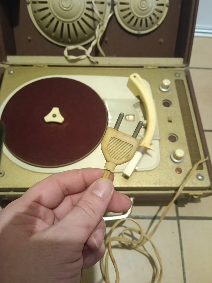 Tourne Disque Philips Ancien Platine Vinyle Valise Vintage - Photo 2/4