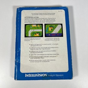 Vintage Lot of 5 Mattel Intellivision Games NFL, Golf, Racing, Space & Skiing