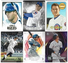 (32) 2012-2025 Anthony Rizzo Baseball Card Lot with No Duplicates