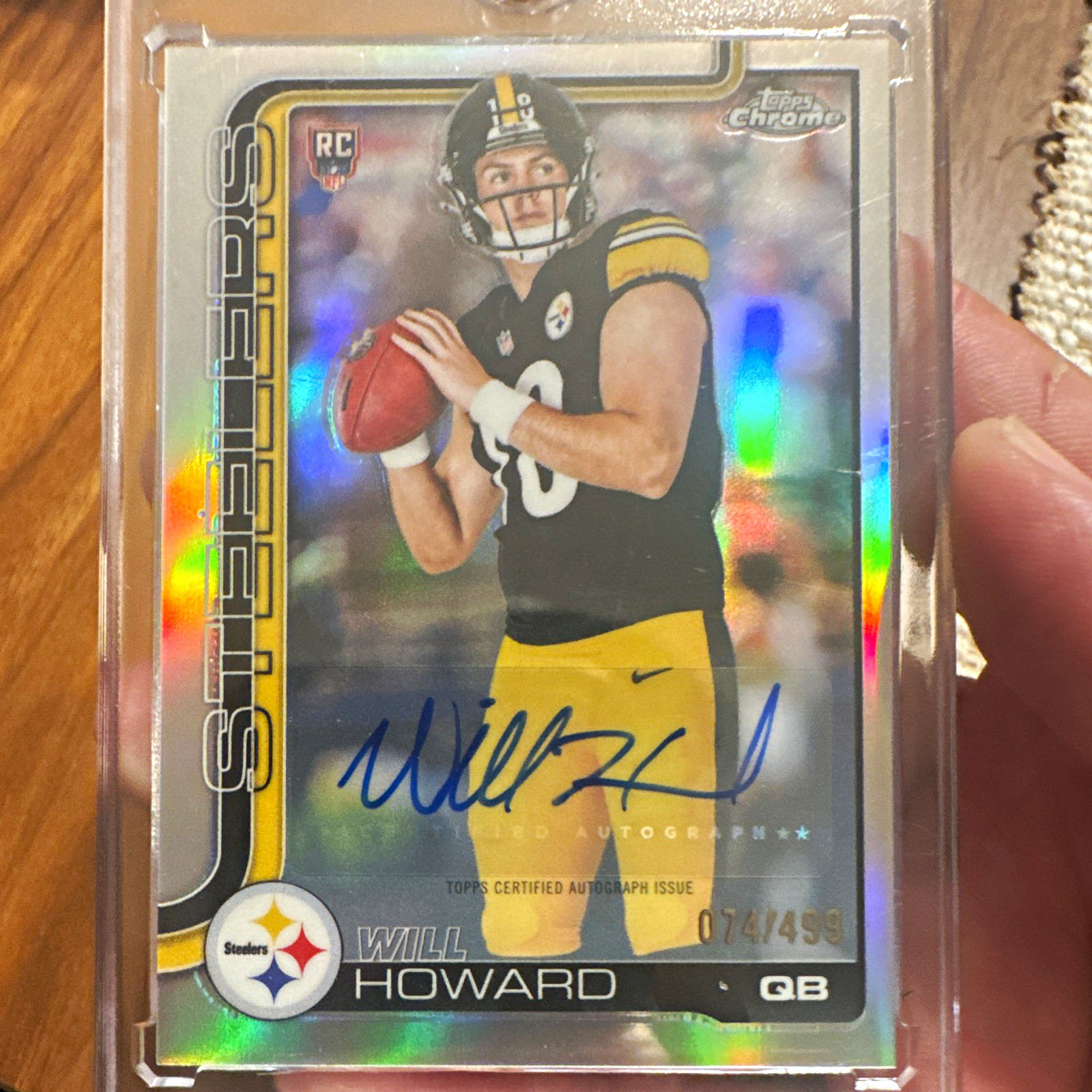 Topps 2025 Chrome Will Howard Rookie Autographs RA-WH Refractor /499