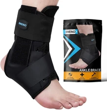 Ankle Brace for Women & Men - Lace up Ankle Brace for Sprained Ankle, Adjustable