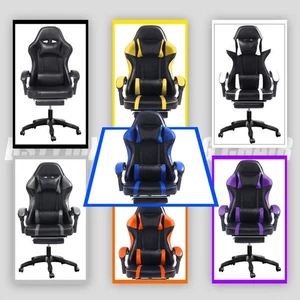 Gaming Chair Ergonomic Computer Office Chair Recliner Swivel Seat