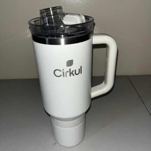 LEGGI!!! Bicchiere Cirkul White Pearl tutto il giorno StrawSip 40 oz ottimo affare - Foto 2 di 3