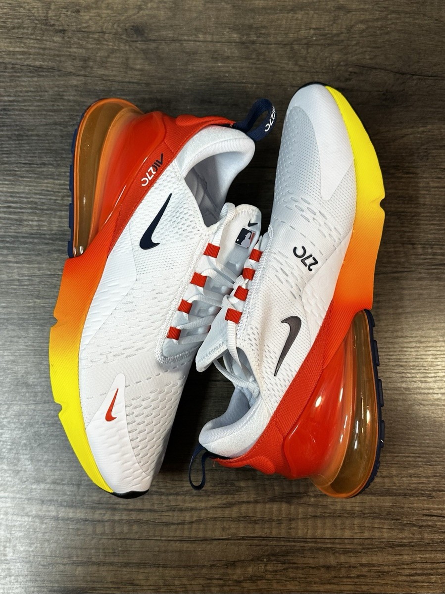 Nike Air Max バスケットボールシューズ ホワイト/レッド/イエロー Size 15 - MLB x Nike Air Max 270 City Connect Pack - Houston