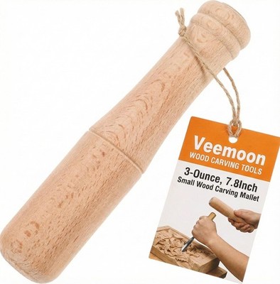 Small Wood Carving Mallet Hammer, Lightweight Woodworking Mallet Craft Carpen...