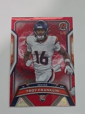 2024 Topps Resurgence Troy Franklin #215 Red Power Surge 5/5 (RC)