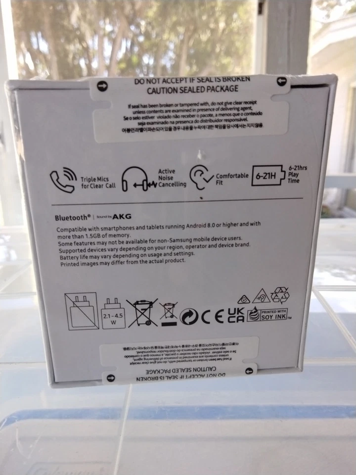 Samsung Galaxy Buds FE True Wireless In Ear Earbuds with Voice Assistant, White - Image 4 of 4