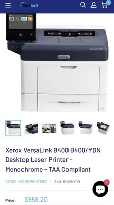 Xerox B400/DN VersaLink Monochrome Laser Printer